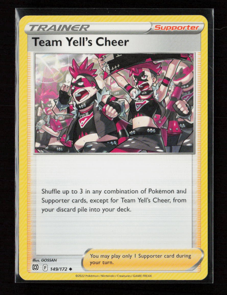 Team Yell's Cheer Uncommon SWSH09: Brilliant Stars 149/172 LP
