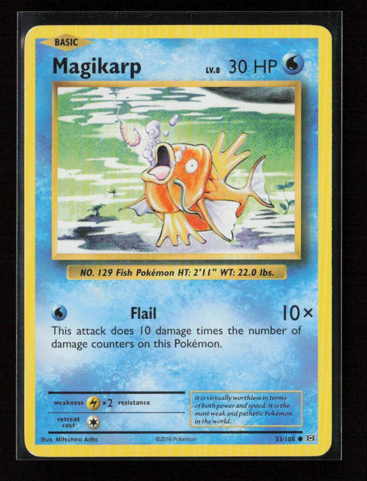 Magikarp Common XY - Evolutions 33/108 LP - Kang's Collectibles