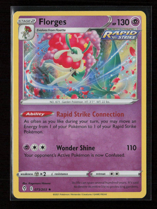 Florges Holo Rare SWSH07: Evolving Skies 073/203 NM