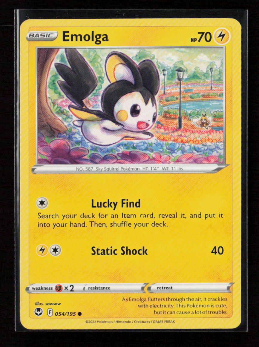 Emolga Common SWSH12: Silver Tempest 054/195 LP