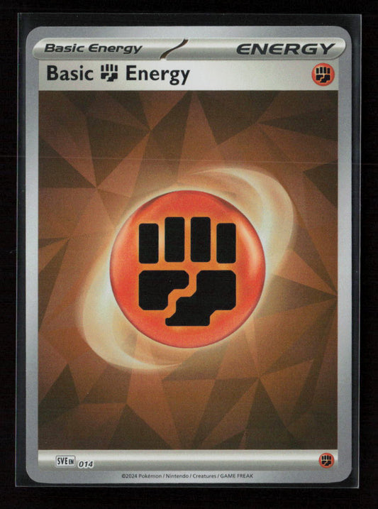 Basic Fighting Energy (Cracked Ice Holo) Common SVE: Scarlet & Violet Energies 014 NM