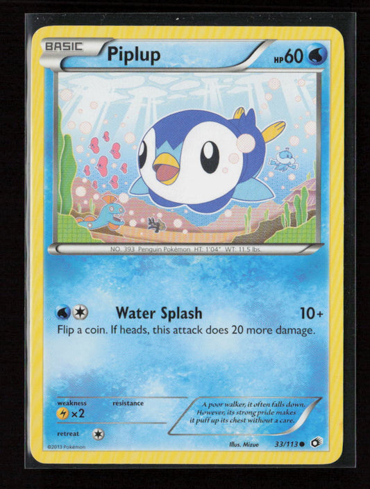 Piplup Common Legendary Treasures 33/113 LP