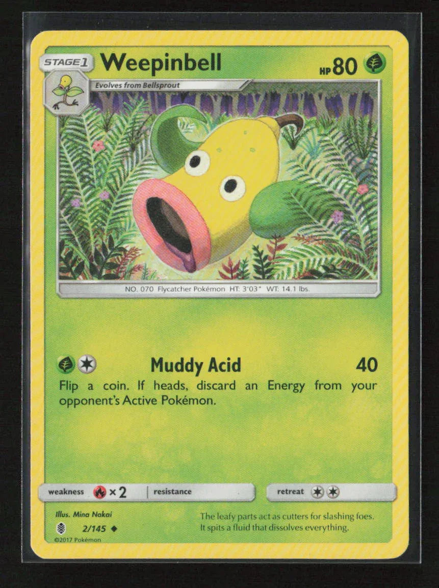 Weepinbell Uncommon SM - Guardians Rising 2/145 LP - Kang's Collectibles