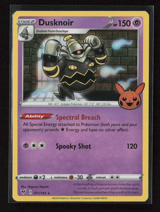 Dusknoir Holo Rare Trick or Trade BOOster Bundle 2023 071/185 NM - Kang's Collectibles