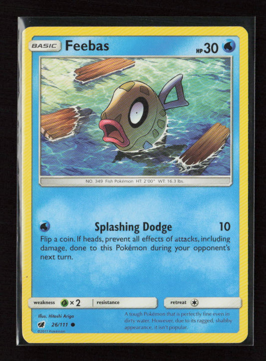 Feebas Common SM - Crimson Invasion 26/111 LP