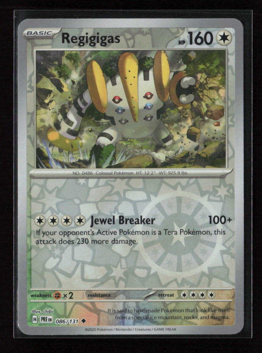 Regigigas Uncommon SV: Prismatic Evolutions 086/131 NM