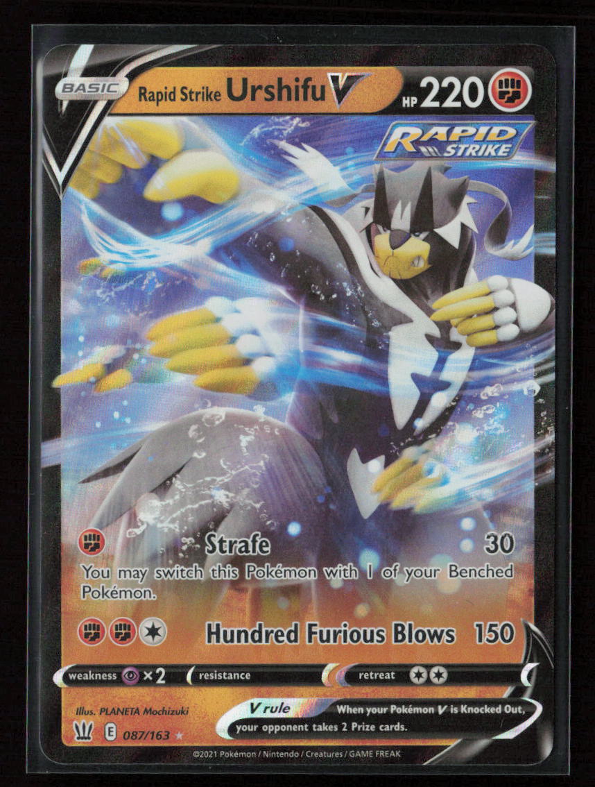 Rapid Strike Urshifu V Ultra Rare SWSH05: Battle Styles 087/163 NM