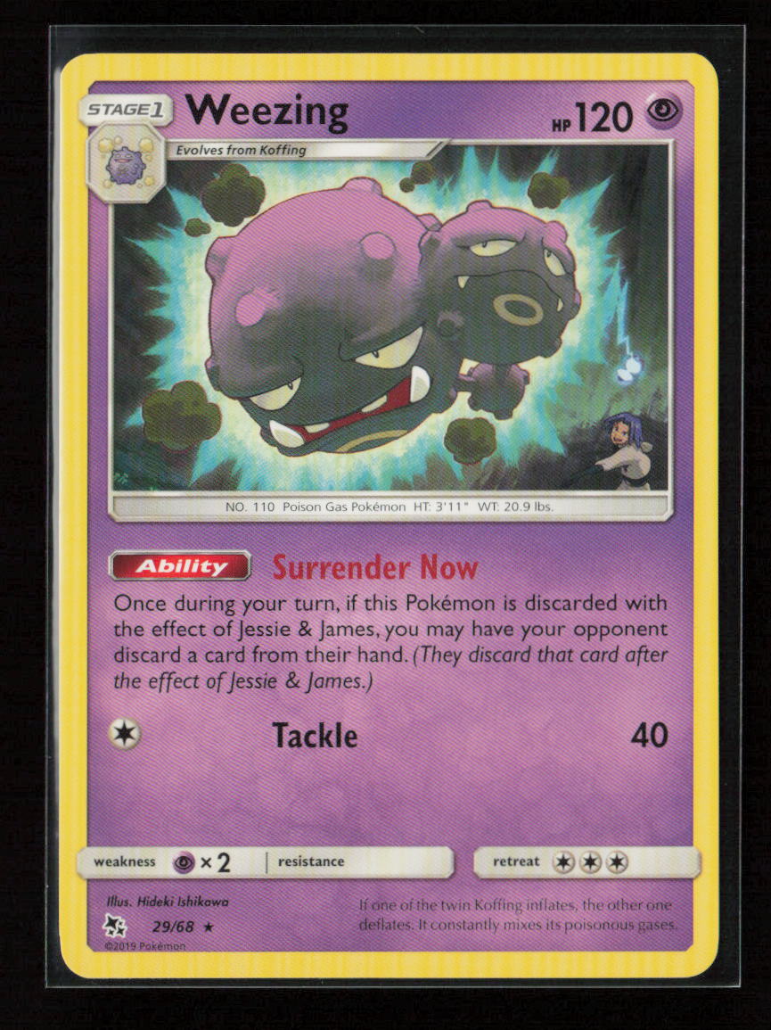 Weezing Rare Hidden Fates 29/68 NM
