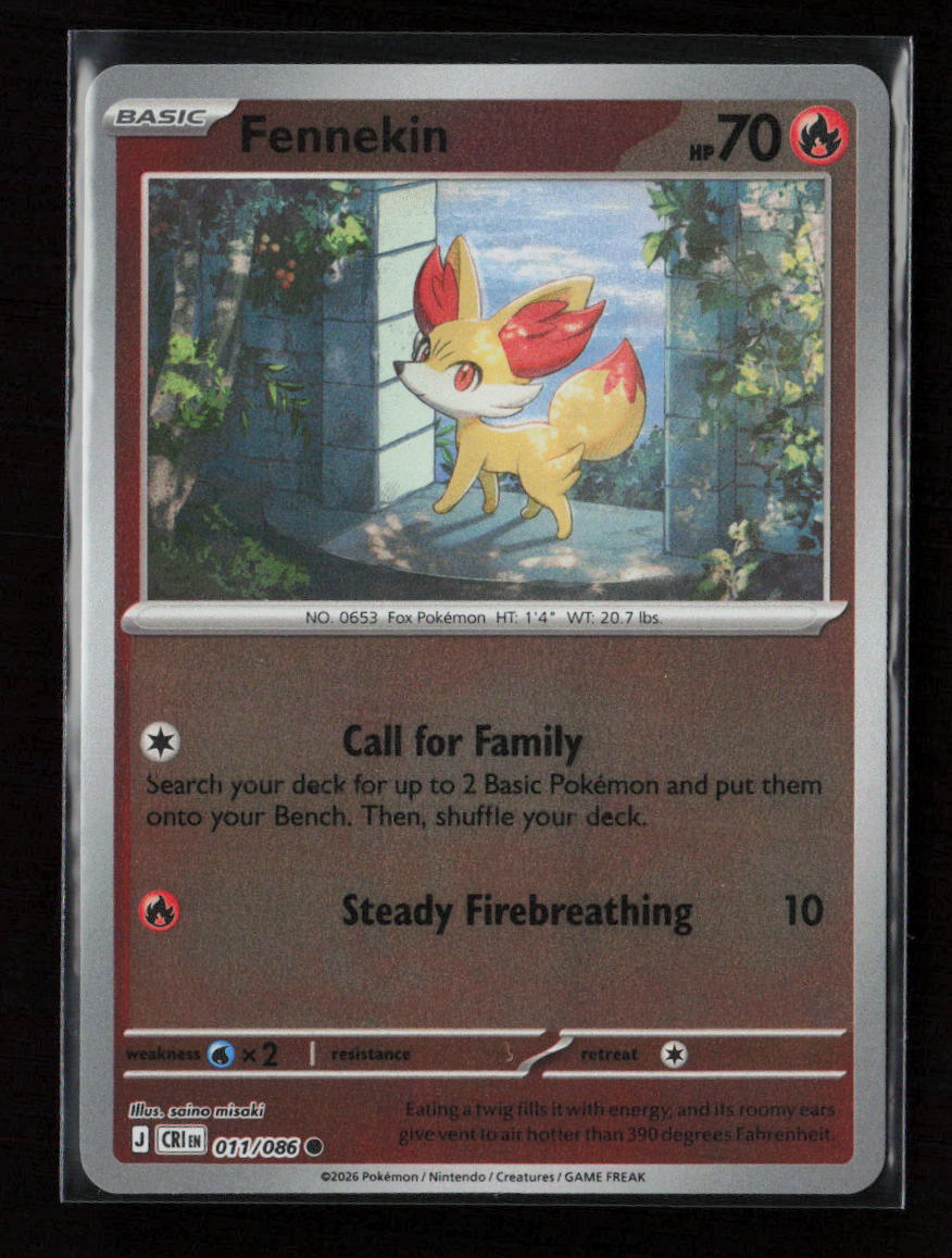 Fennekin Common ME04: Chaos Rising 011/086 LP