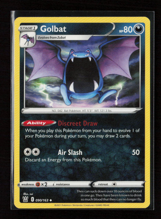 Golbat Uncommon SWSH05: Battle Styles 090/163 LP