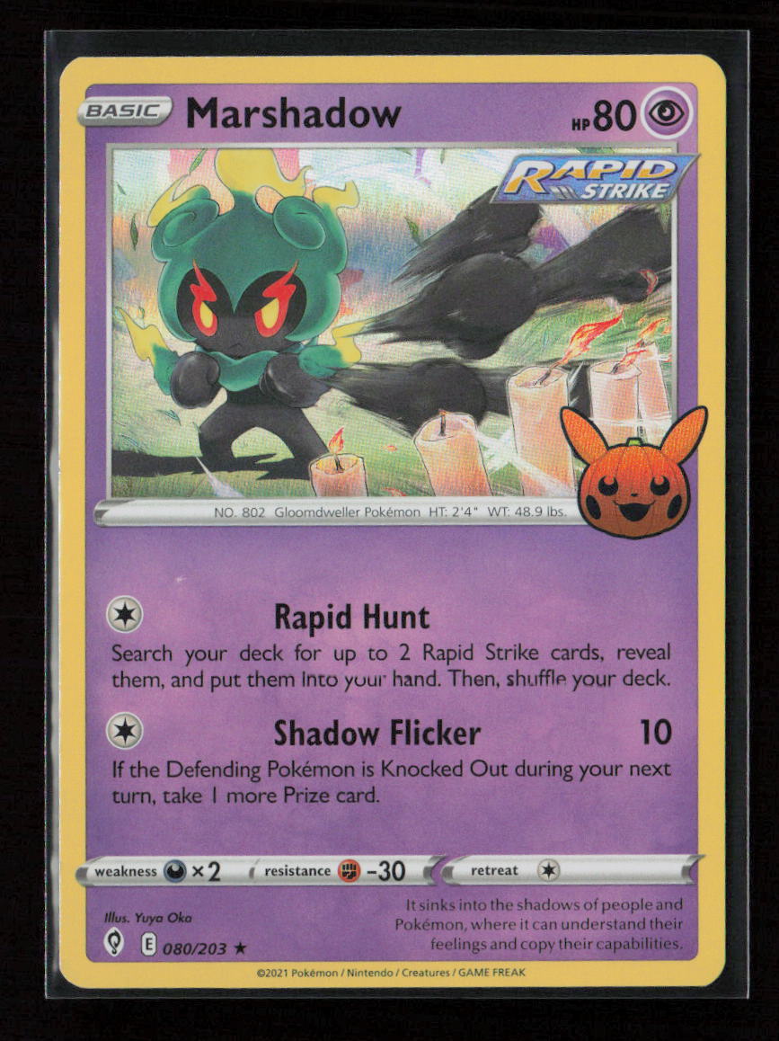 Marshadow Holo Rare Trick or Trade BOOster Bundle 2023 080/203 LP