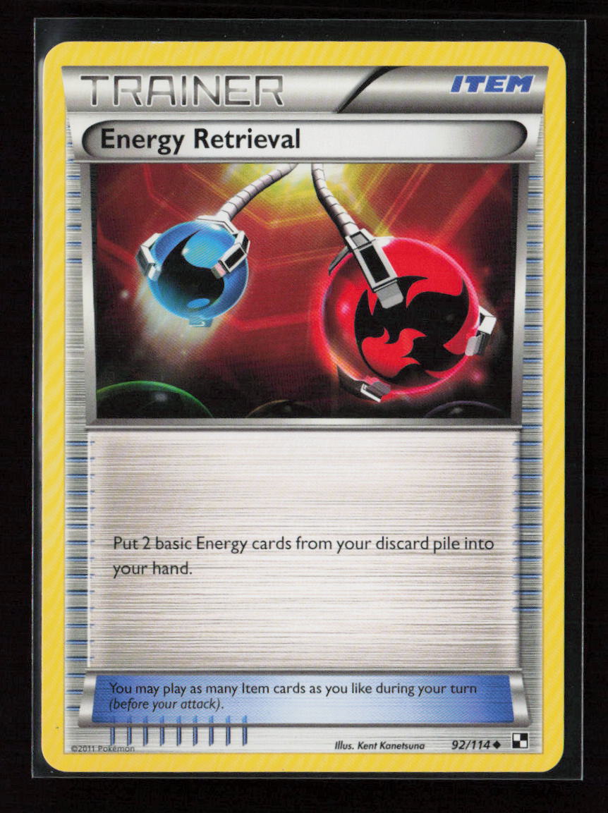 Energy Retrieval Uncommon Black and White 92/114 NM