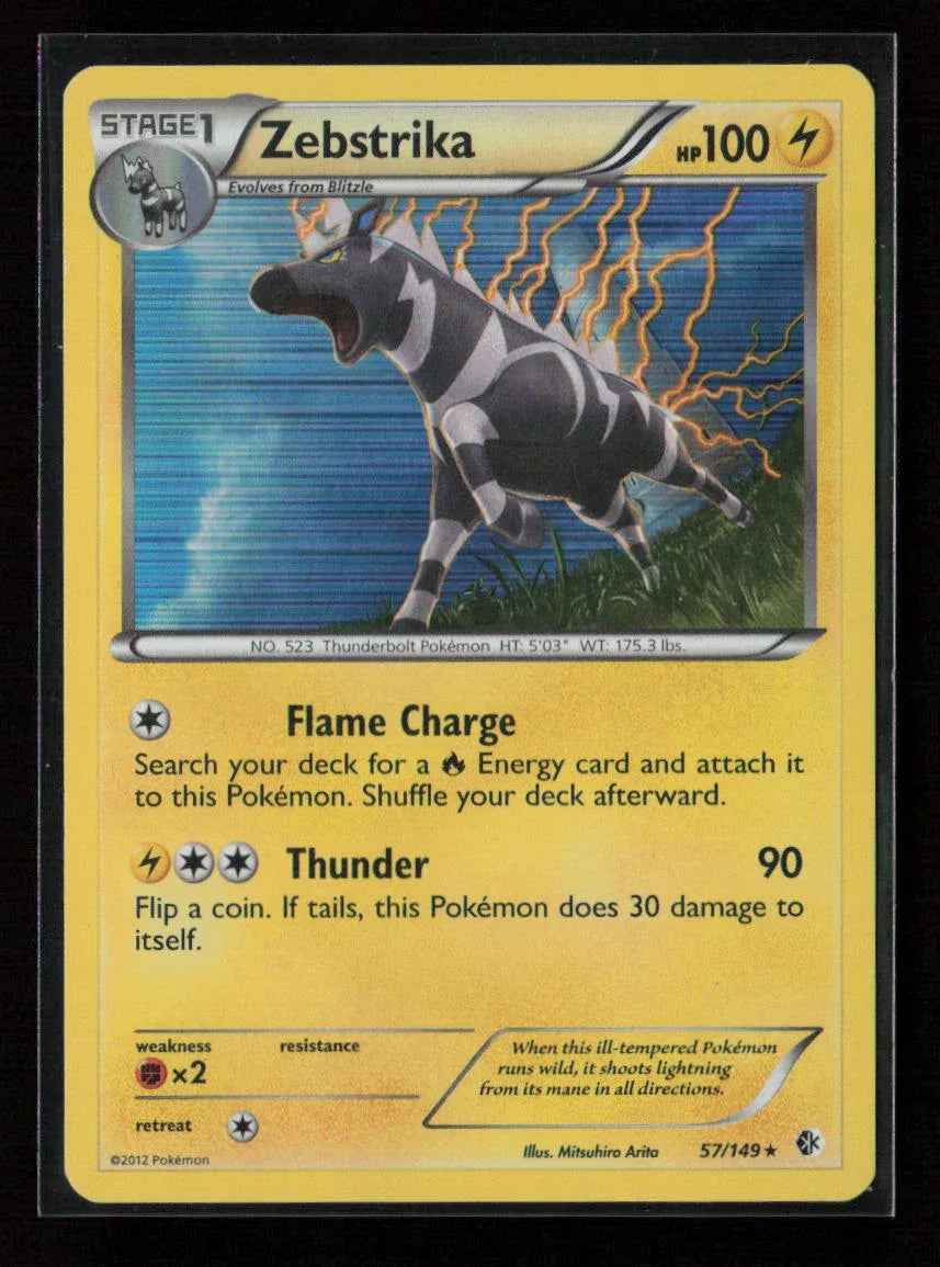 Zebstrika Holo Rare Boundaries Crossed 57/149 LP - Kang's Collectibles