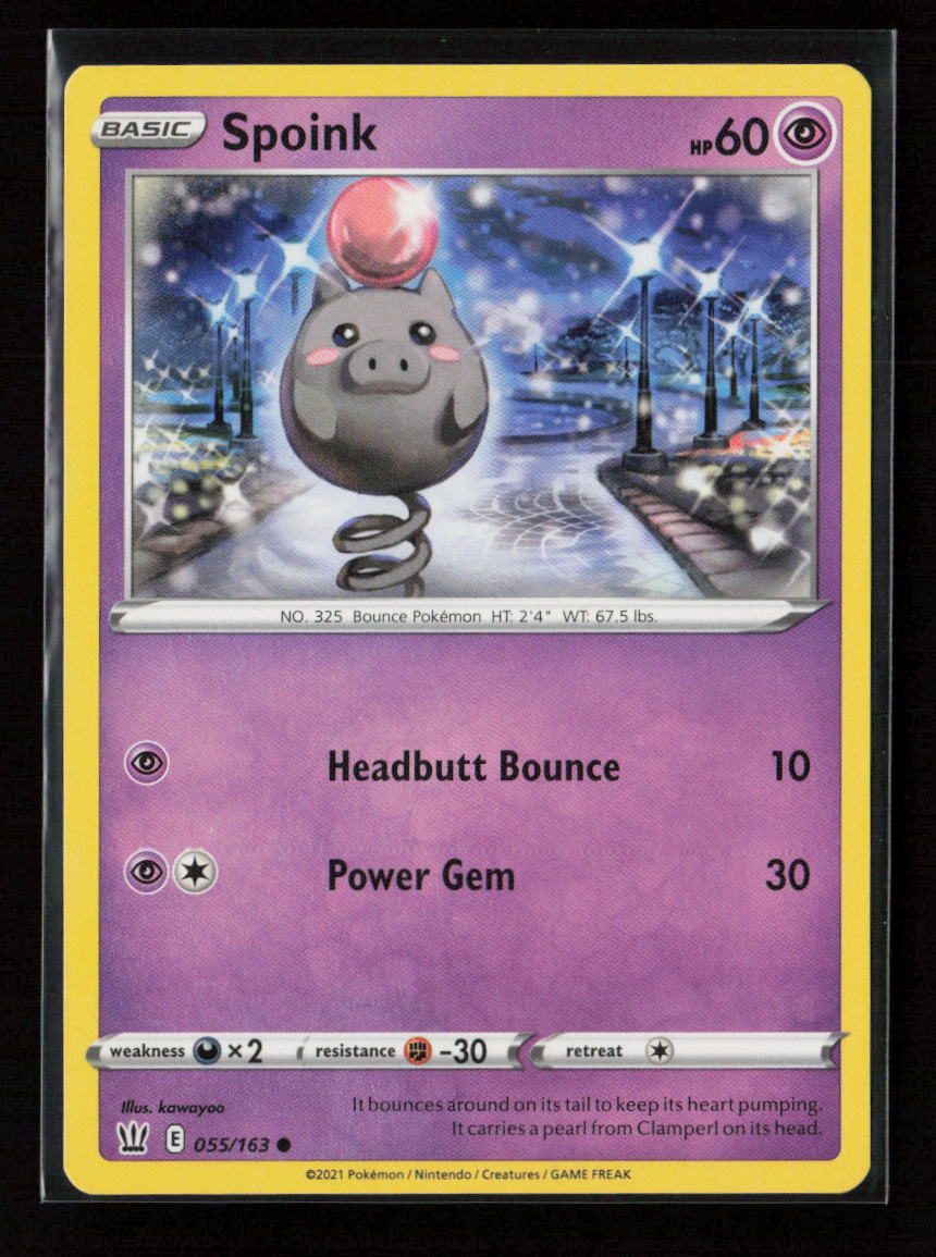 Spoink Common SWSH05: Battle Styles 055/163 LP