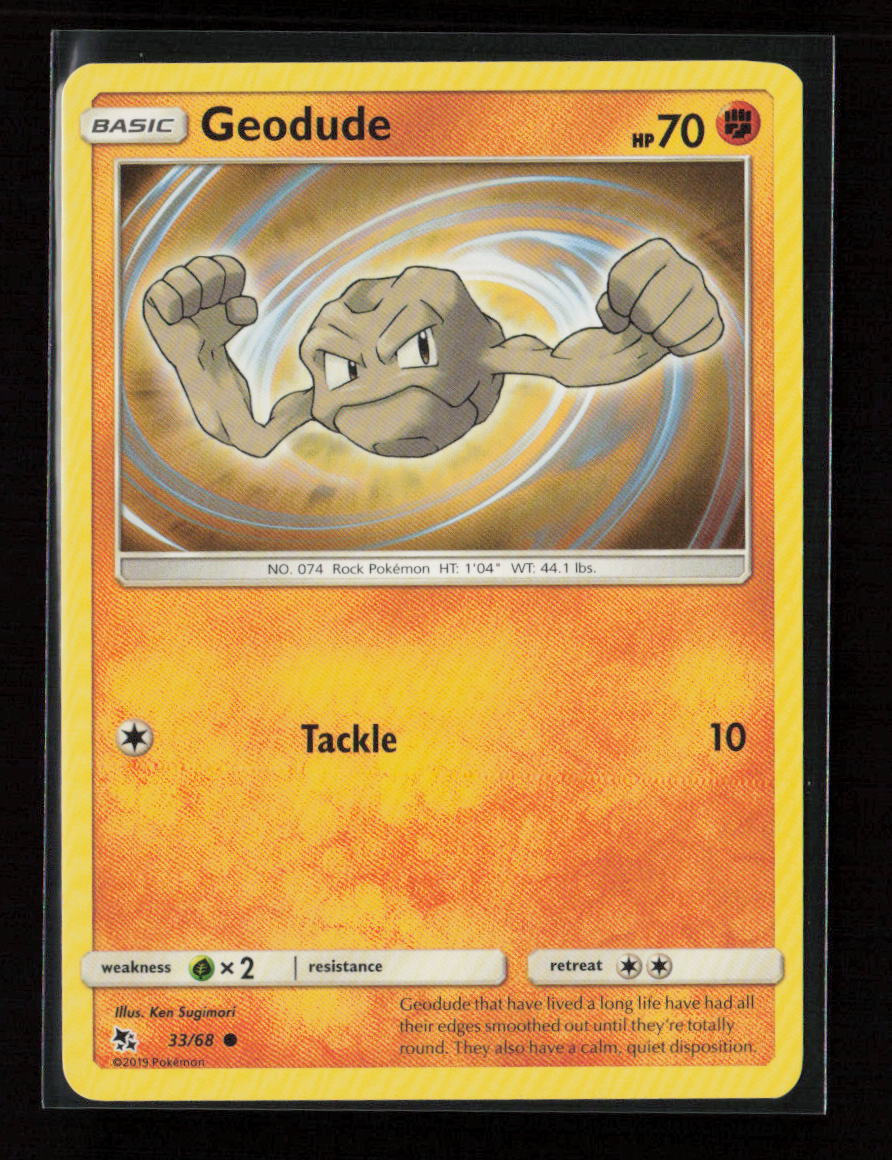 Geodude Common Hidden Fates 33/68 LP