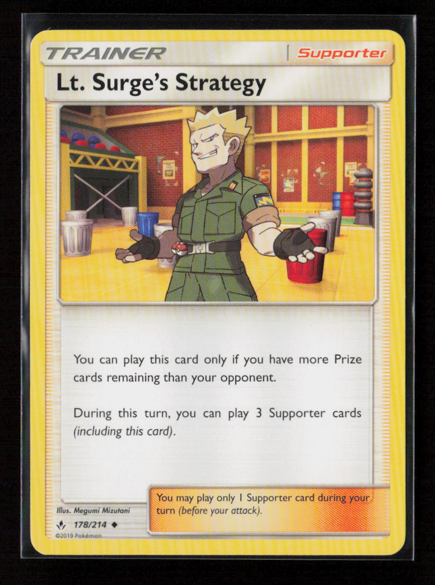Lt. Surge's Strategy Uncommon SM - Unbroken Bonds 178/214 LP
