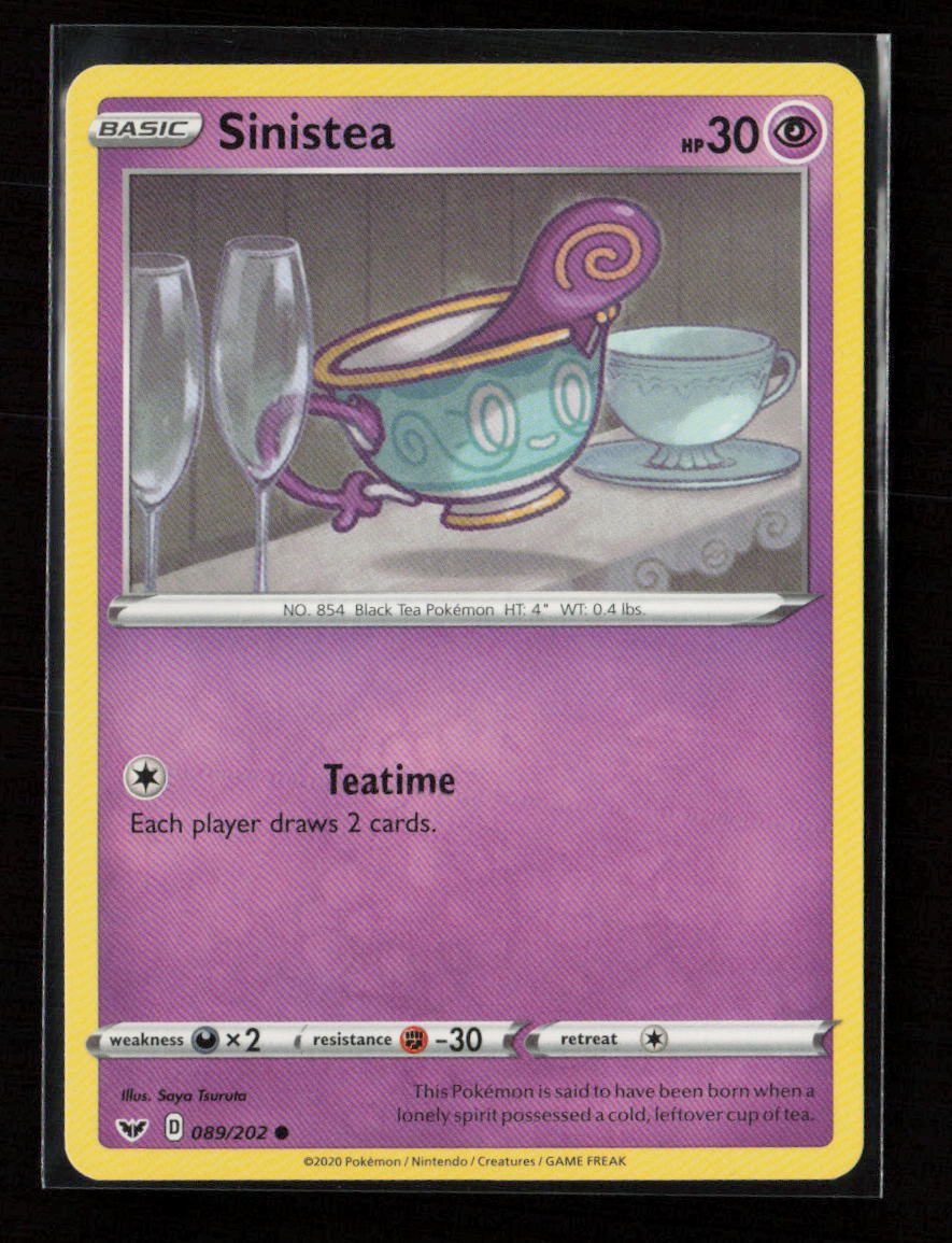 Sinistea Common SWSH01: Sword & Shield Base Set 089/202 NM