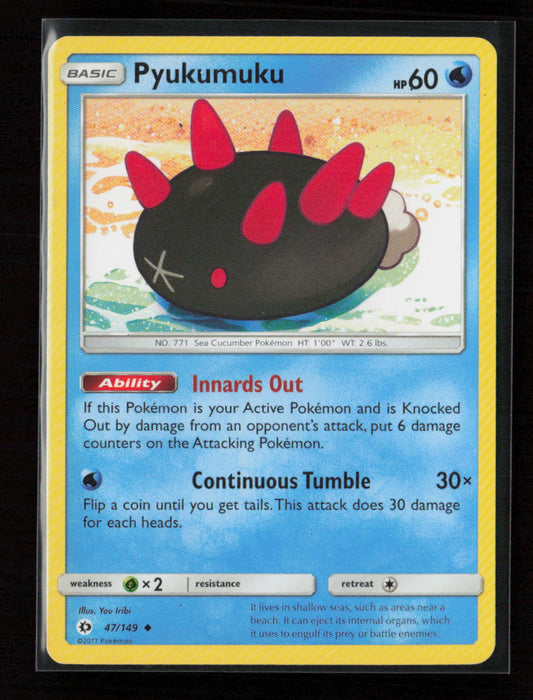 Pyukumuku Uncommon SM Base Set 47/149 LP
