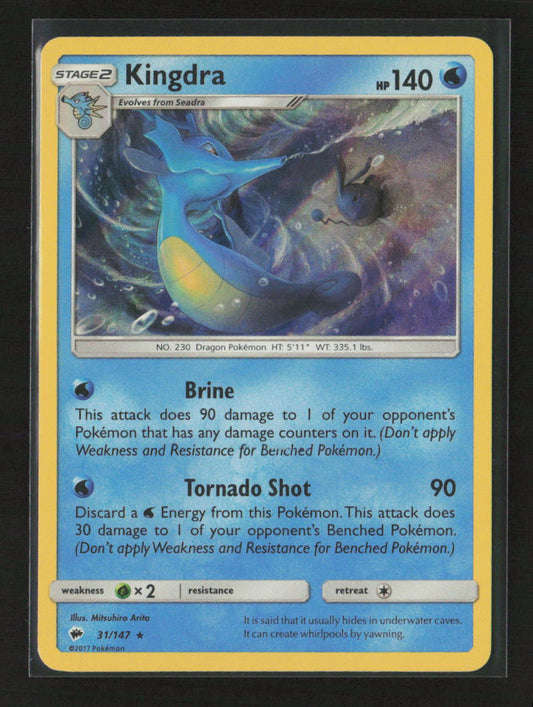 Kingdra Holo Rare SM - Burning Shadows 31/147 LP