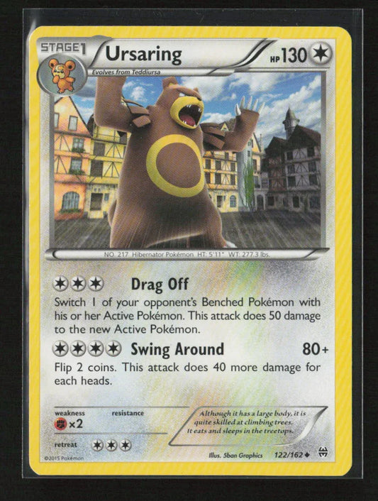 Ursaring Uncommon XY - BREAKthrough 122/162 LP - Kang's Collectibles