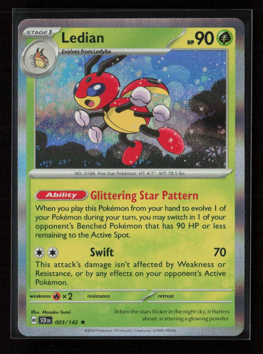 Ledian Rare SV07: Stellar Crown 003/142 NM - Kang's Collectibles