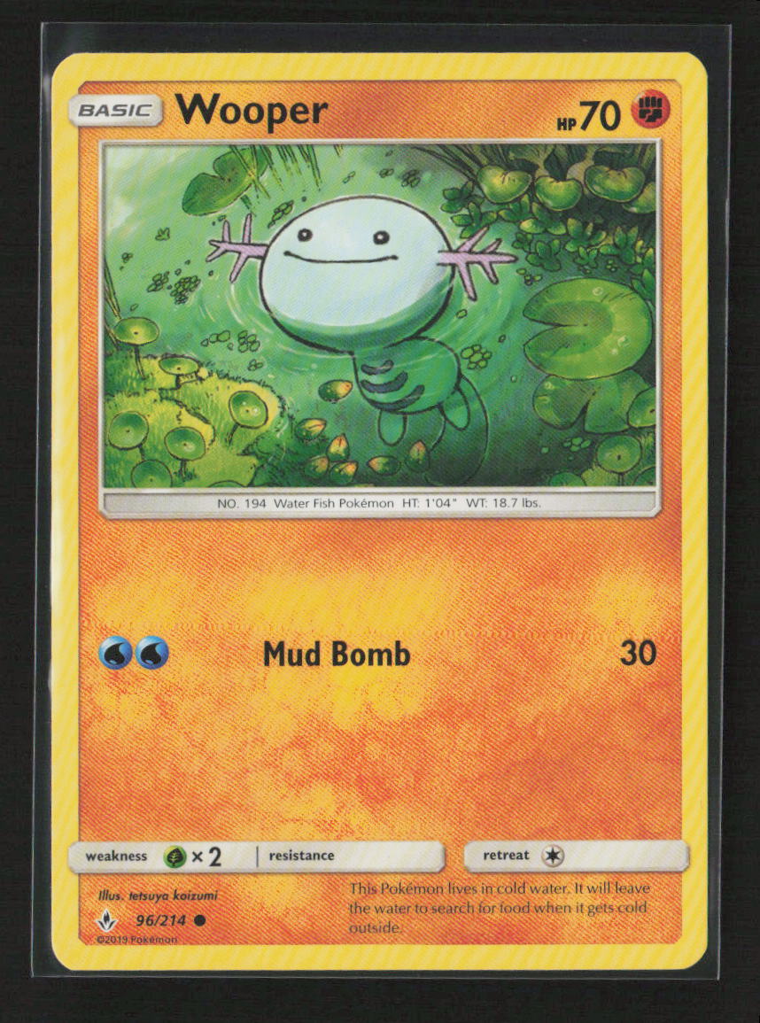 Wooper Common SM - Unbroken Bonds 96/214 LP