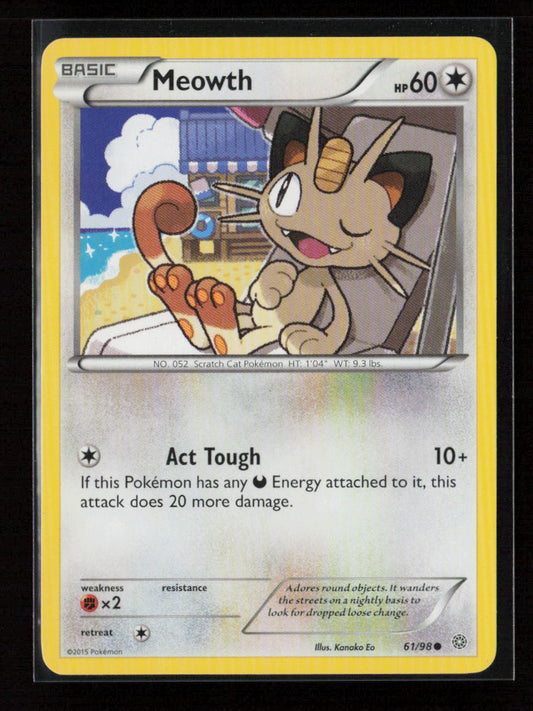 Meowth Common XY - Ancient Origins 61/98 MP