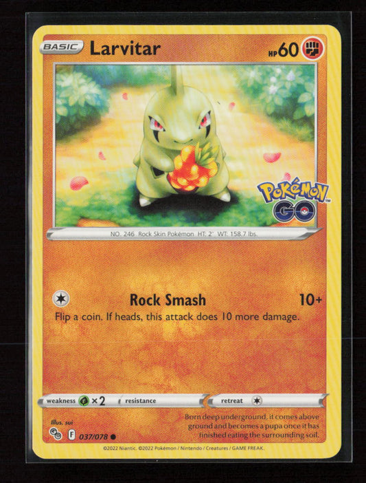 Larvitar Common Pokemon GO 037/078 NM
