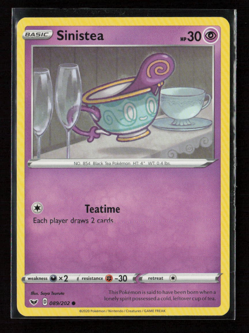 Sinistea Common SWSH01: Sword & Shield Base Set 089/202 LP