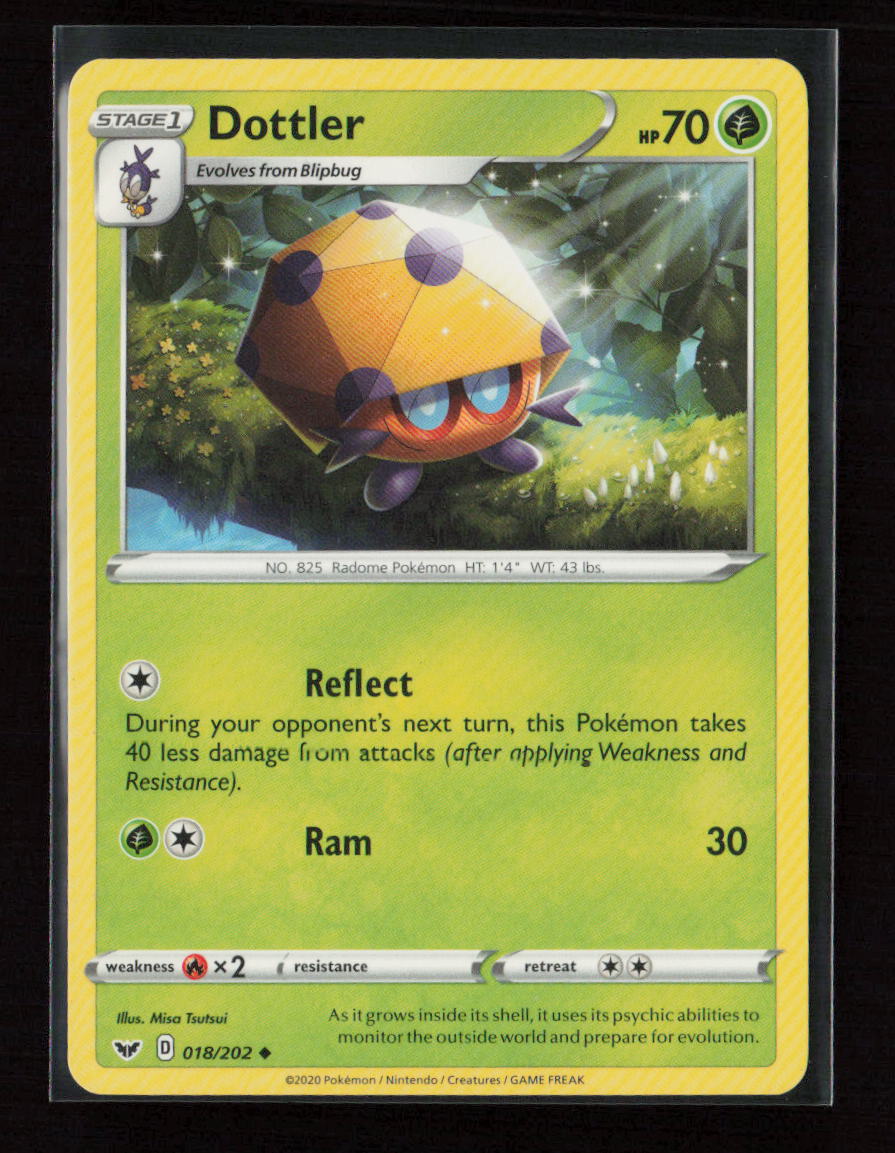 Dottler Uncommon SWSH01: Sword & Shield Base Set 018/202 LP