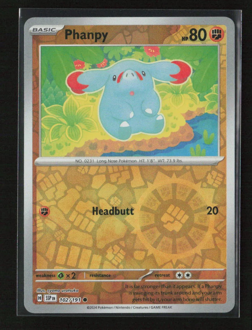 Phanpy - Common SV08: Surging Sparks 102/191 NM - Kang's Collectibles