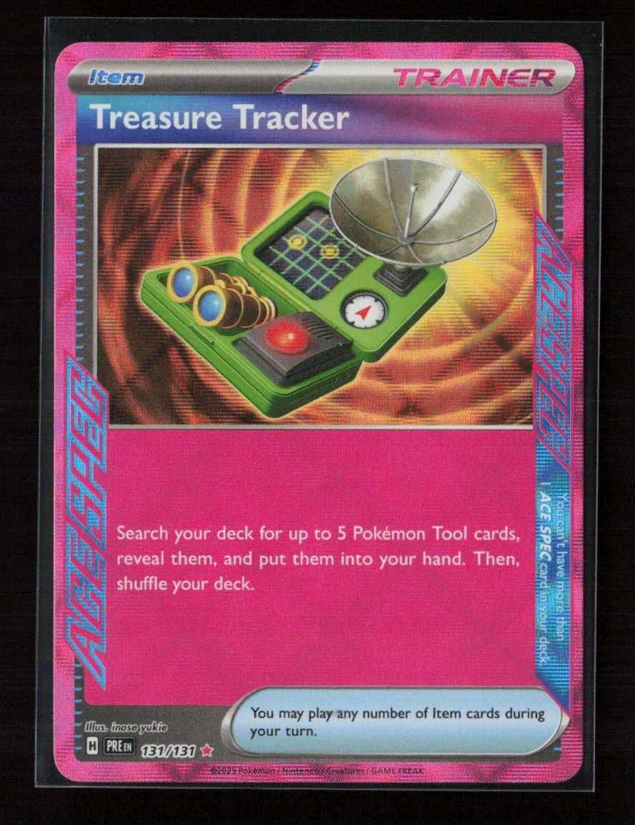 Treasure Tracker ACE SPEC Rare SV: Prismatic Evolutions 131/131 NM - Kang's Collectibles