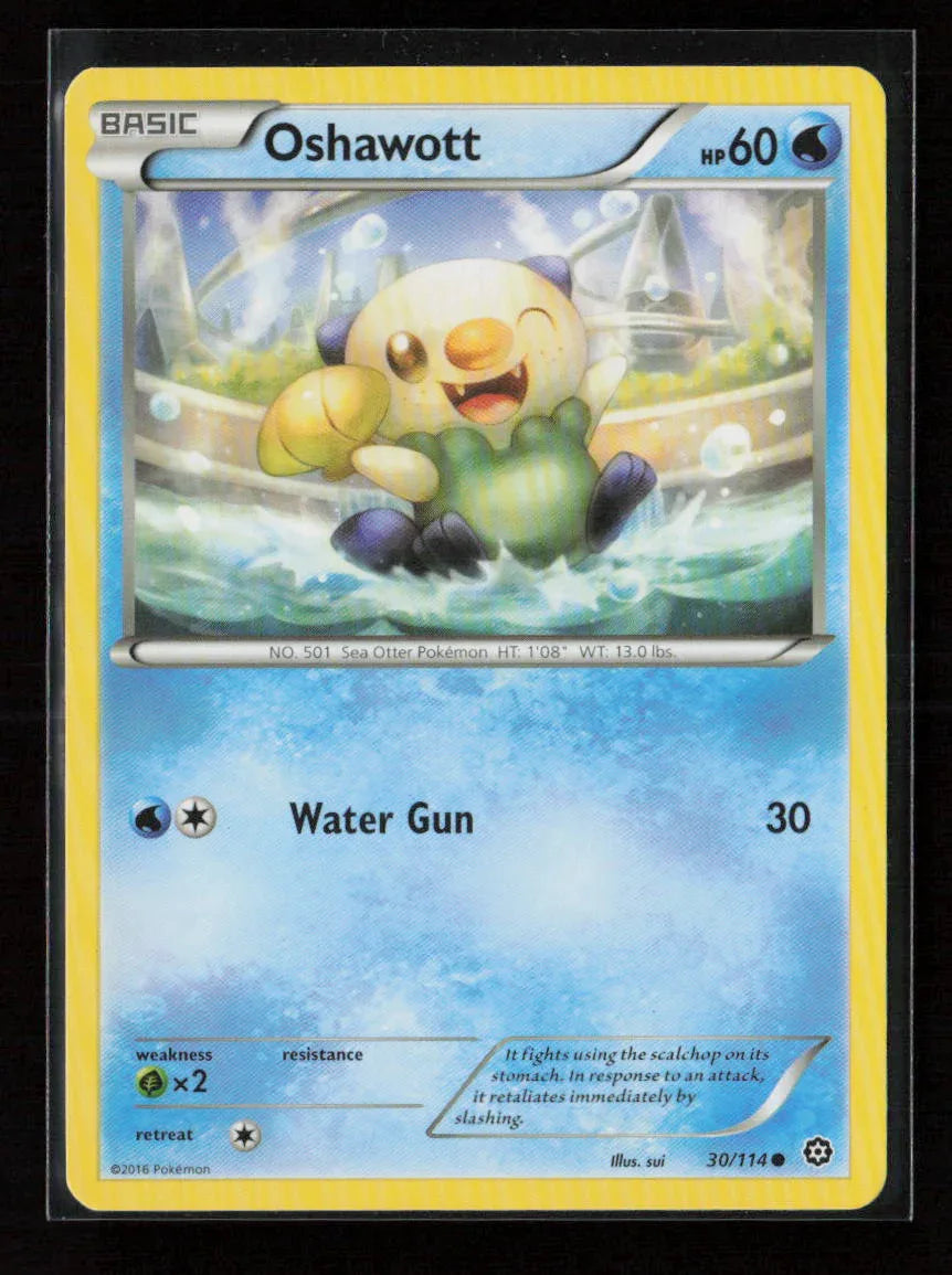 Oshawott Common XY - Steam Siege 30/114 LP - Kang's Collectibles