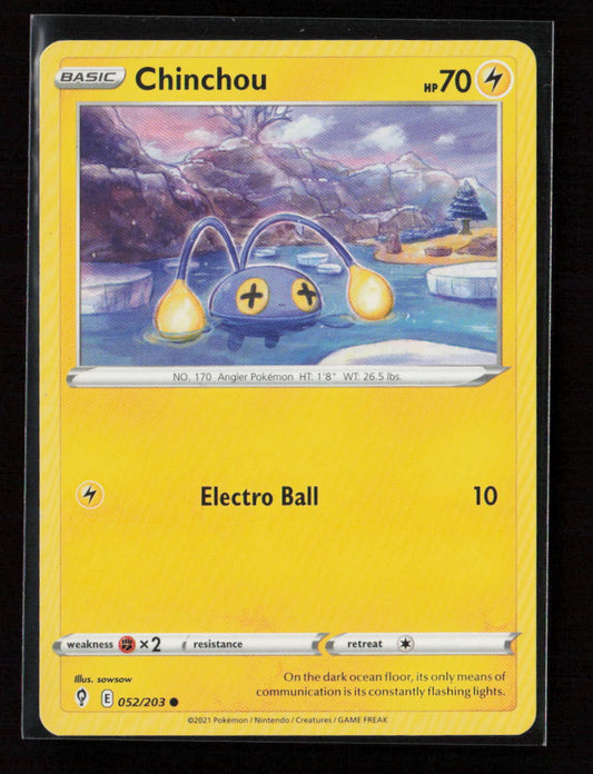 Chinchou Common SWSH07: Evolving Skies 052/203 LP
