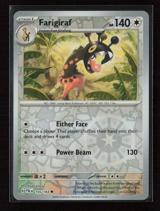 Farigiraf Uncommon SV02: Paldea Evolved 155/193 NM - Kang's Collectibles