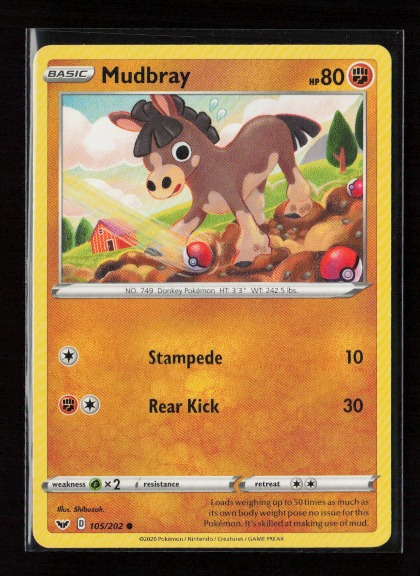 Mudbray Common SWSH01: Sword & Shield Base Set 105/202 LP