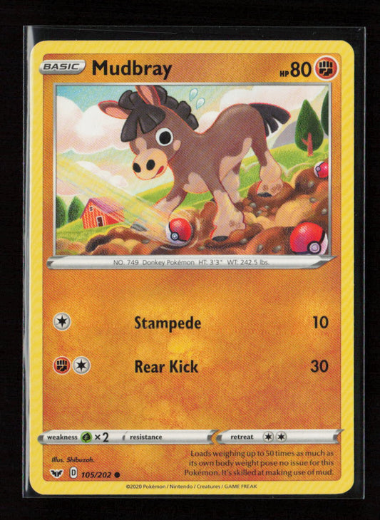 Mudbray Common SWSH01: Sword & Shield Base Set 105/202 LP