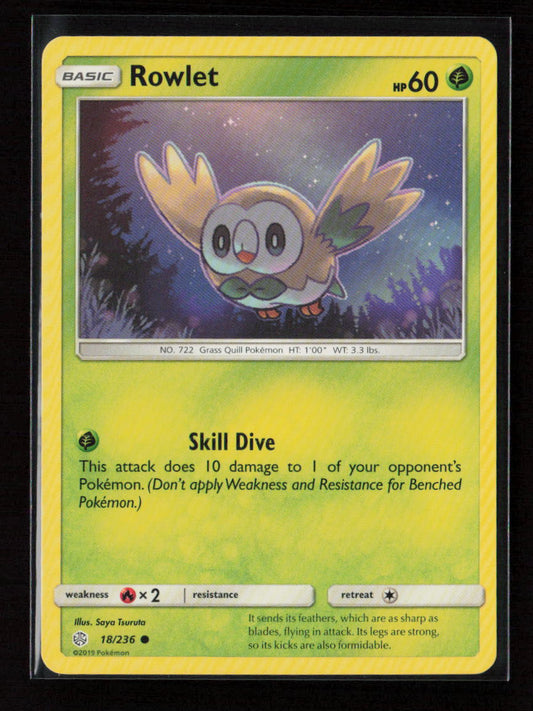 Rowlet Common SM - Cosmic Eclipse 18/236 LP