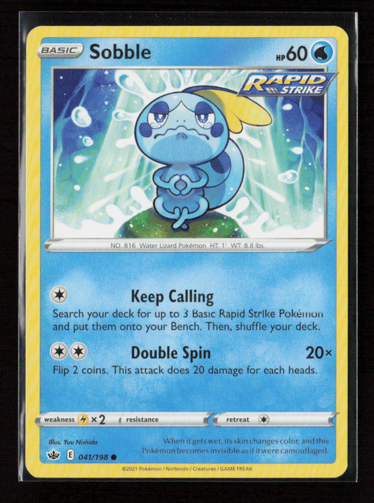 Sobble Common SWSH06: Chilling Reign 041/198 LP