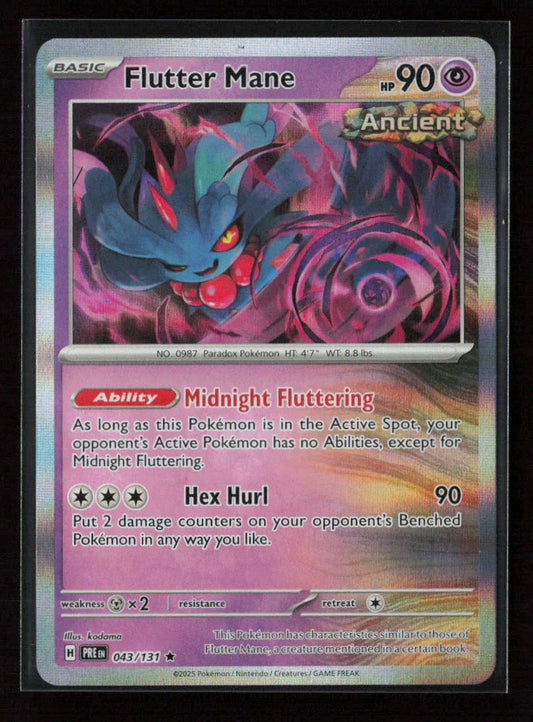 Flutter Mane Rare SV: Prismatic Evolutions 043/131 NM - Kang's Collectibles