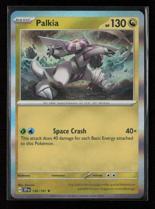 Palkia Rare SV08: Surging Sparks 136/191 NM - Kang's Collectibles