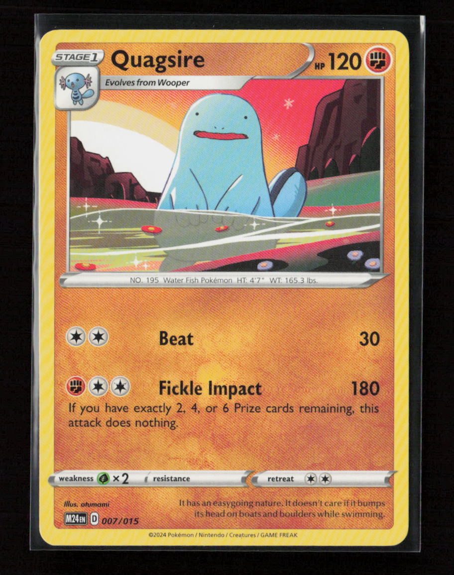 Quagsire Promo McDonald's Promos 2024 007/015 LP