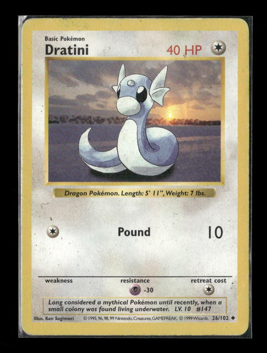 Dratini Uncommon Base Set 026/102 LP - Kang's Collectibles