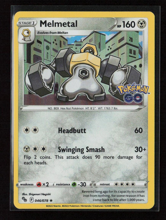 Melmetal Holo Rare Pokemon GO 046/078 NM - Kang's Collectibles