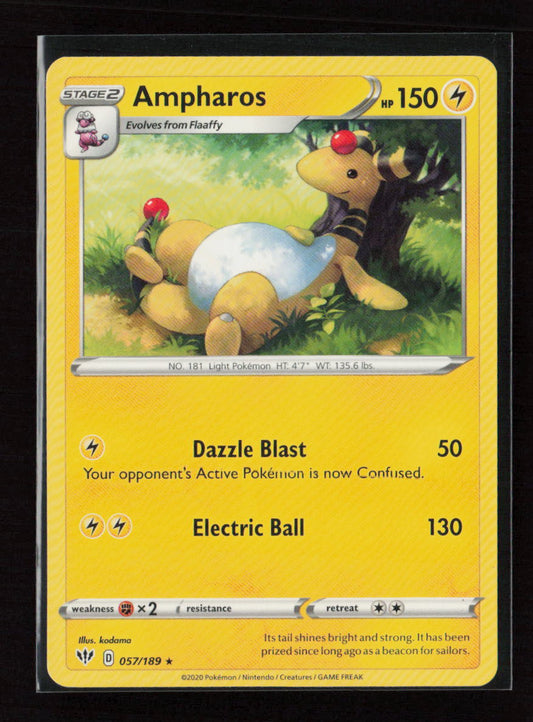 Ampharos Rare SWSH03: Darkness Ablaze 057/189 LP