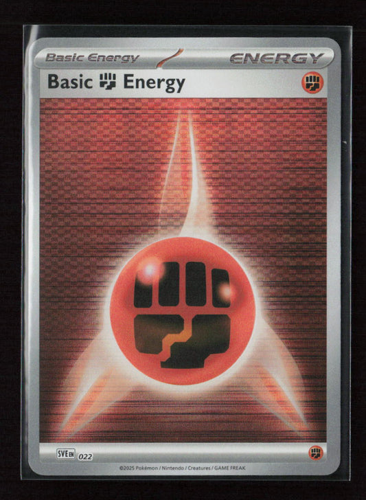 Basic Fighting Energy - Common SVE: Scarlet & Violet Energies 022 NM
