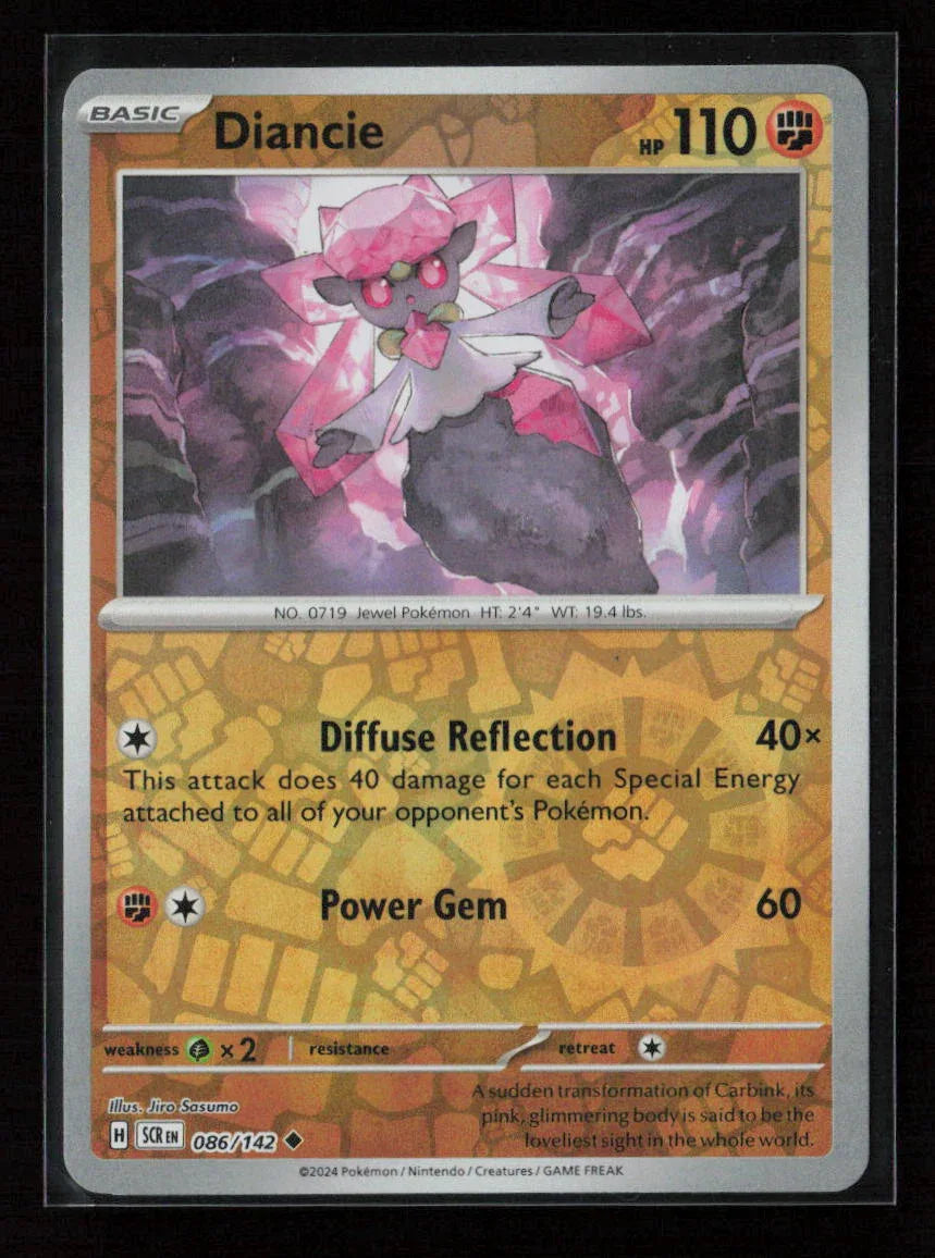 Diancie Uncommon SV07: Stellar Crown 086/142 NM - Kang's Collectibles