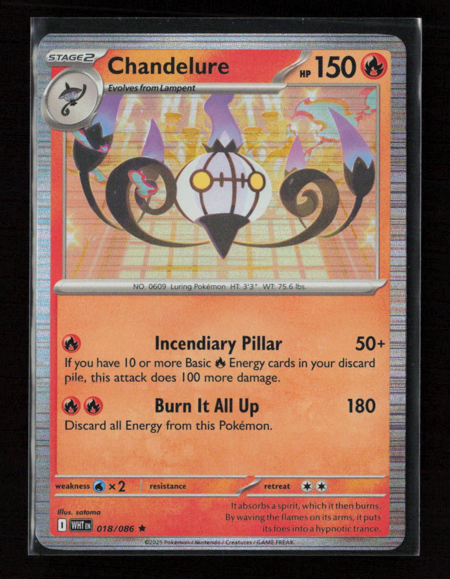 Chandelure Rare SV: White Flare 018/086 NM