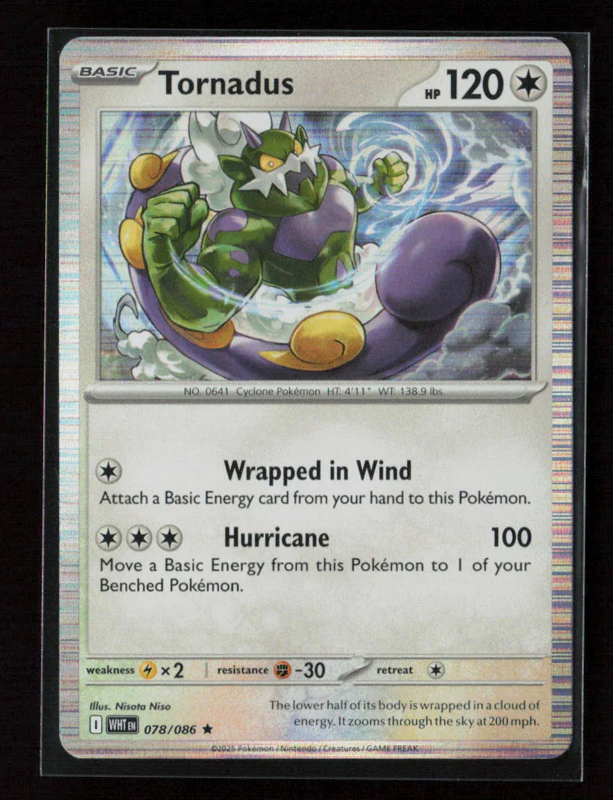 Tornadus Rare SV: White Flare 078/086 NM - Kang's Collectibles