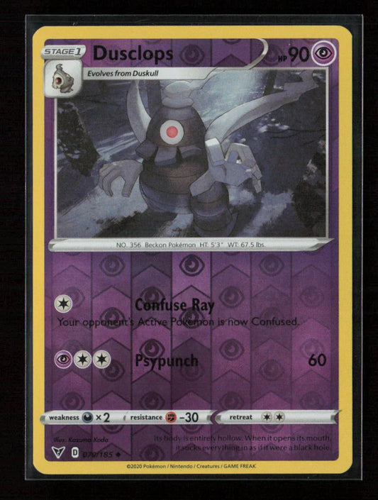 Dusclops Uncommon SWSH04: Vivid Voltage 070/185 NM - Kang's Collectibles